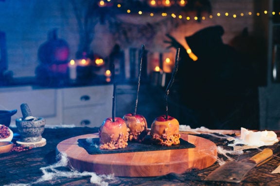 caramel bacon chocolate truffles