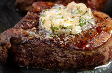 compound butter on a filet