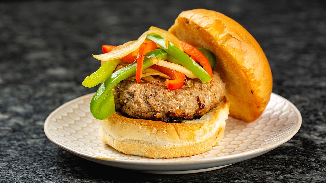 spicy italian sausage sandwich