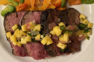 Tri-tip with mango salsa recipe