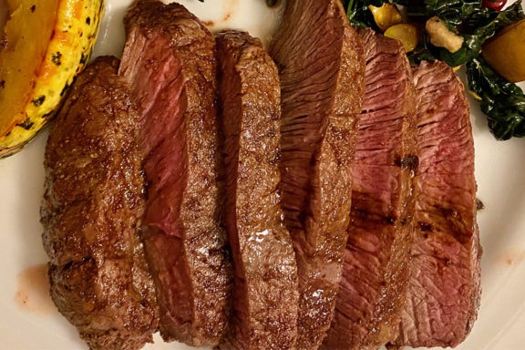 chipotle-cacao rubbed skillet sirloin filet