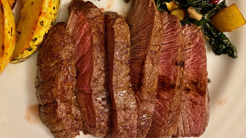 chipotle-cacao rubbed skillet sirloin filet