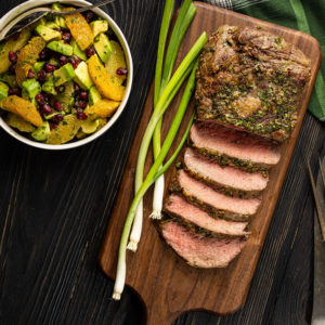 roasted tri-tip with salsa