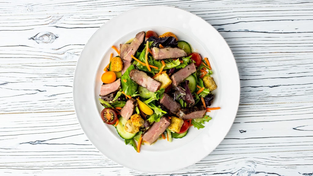 butcherbox complete flank steak salad