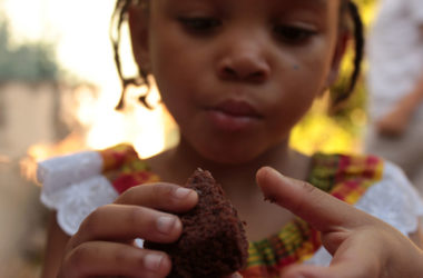 Child eating a snack