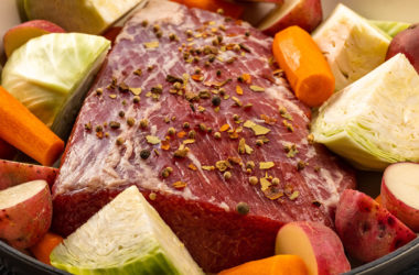 corned beef cabbage potatoes and carrots