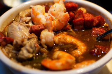 bowl of seafood gumbo