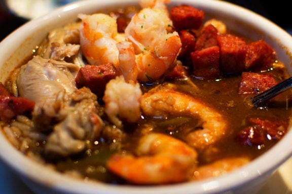 bowl of seafood gumbo