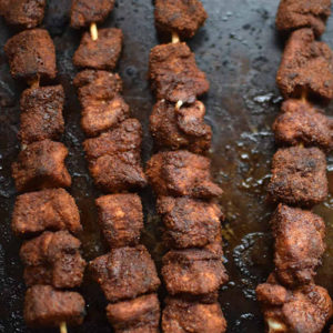 suya chicken skewers