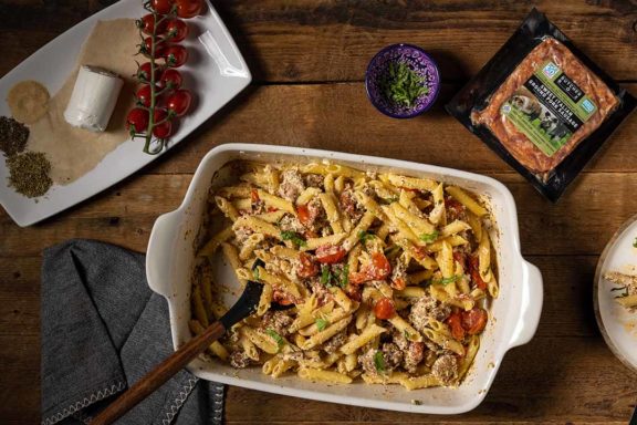 sausage and roasted tomato pasta