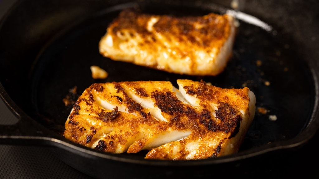 blackened cod