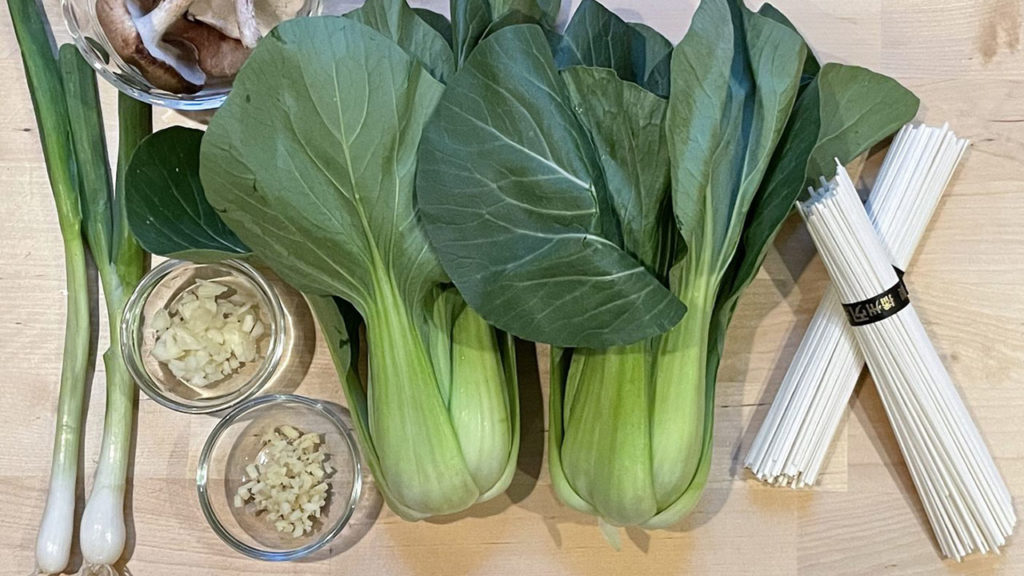 ingredients for noodle soup