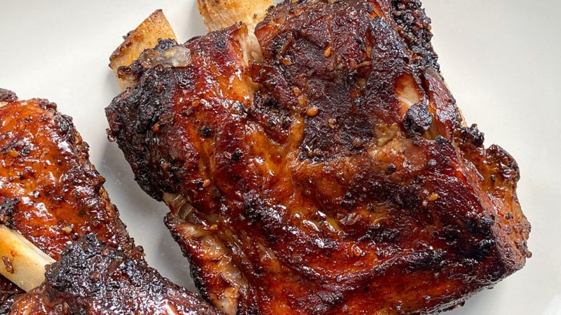 ribs with mother in laws paste