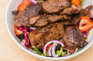 steak tips salad recipe