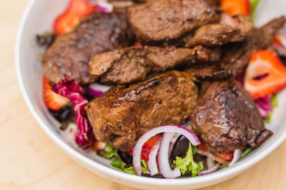 steak tips salad recipe