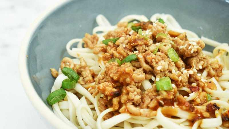spicy dan dan noodles