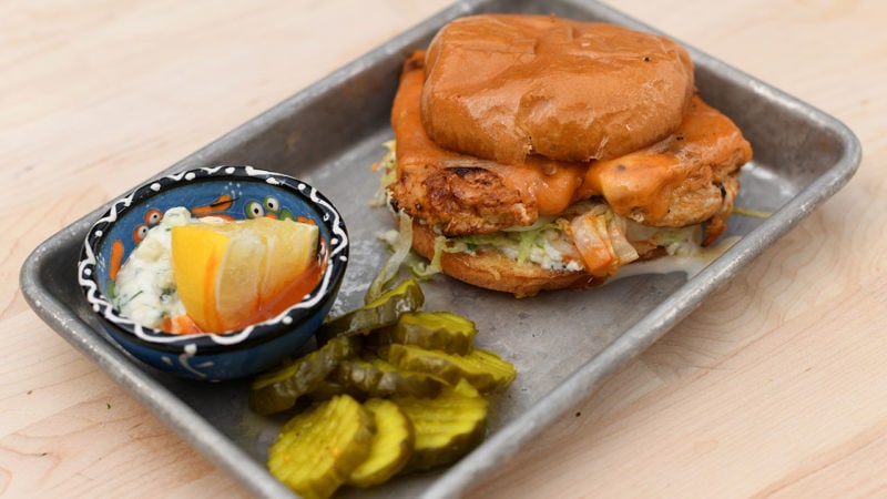 buffalo chicken on the grill