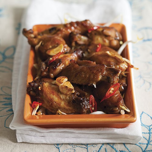 garlic sticky wings by My Little SoHo Kitchen by Michelle Tchea