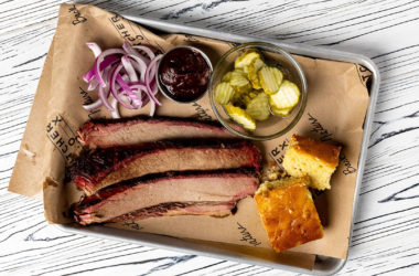 smoked brisket sliced