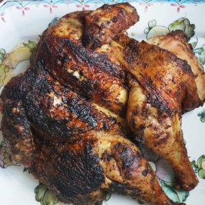 spatchcocked grilled chicken