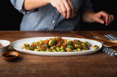 brussels sprouts with crispy bits