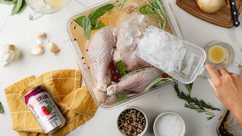 cranberry seltzer turkey brine recipe