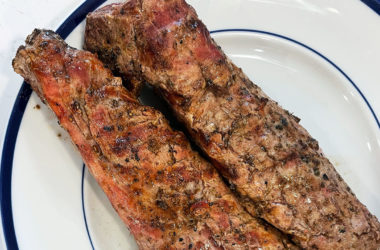Grilled Pork Tenderloin with Oregano Salt Rub