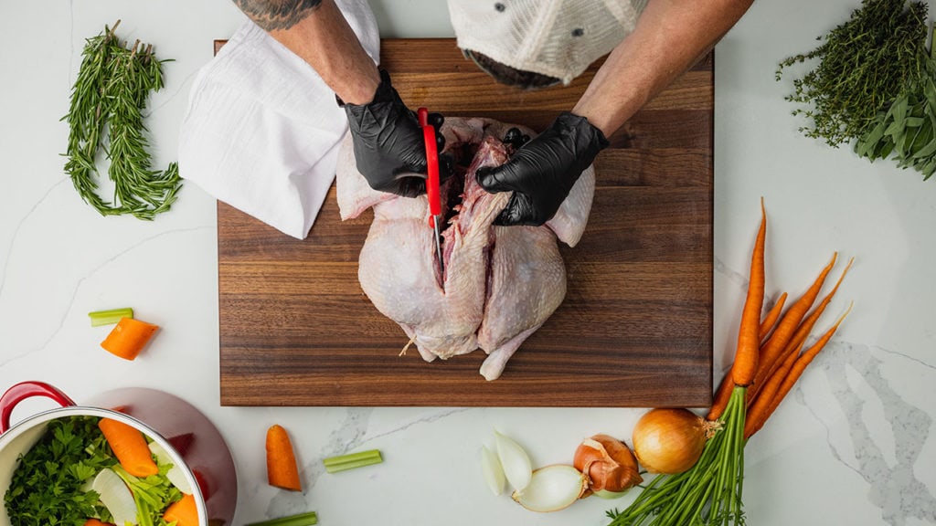 spatchcocking a turkey