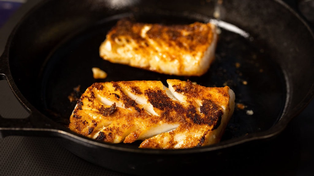 pan-seared cod
