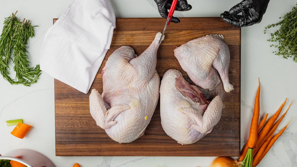 turkey breast cut off of turkey