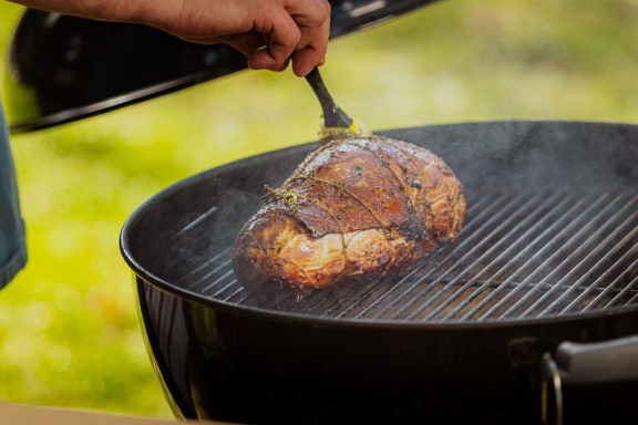 smoking and grilling turkey breast