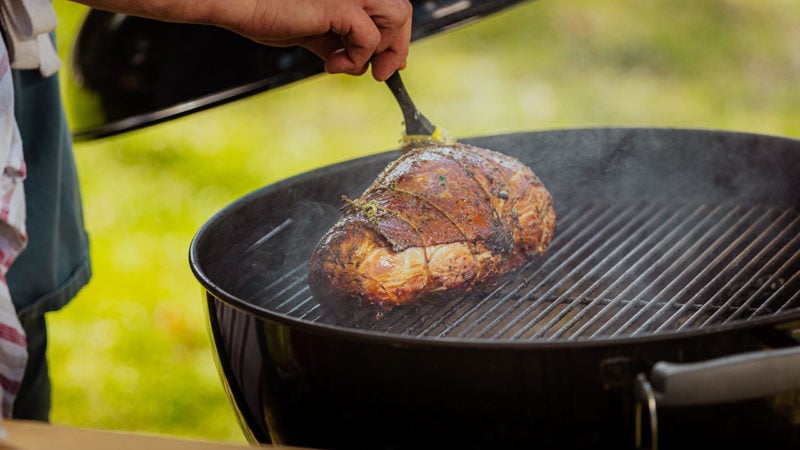 smoking and grilling turkey breast