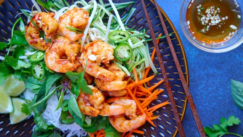 garlic sriracha shrimp
