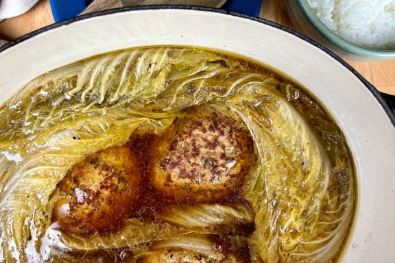 meatballs and cabbage soup