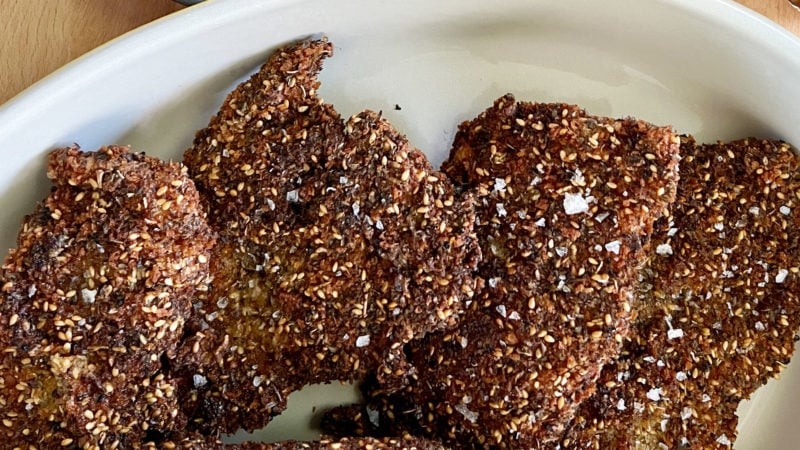 zaatar crusted chicken breast
