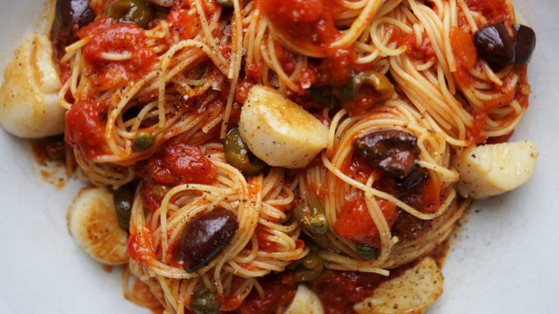 scallop puttanesca