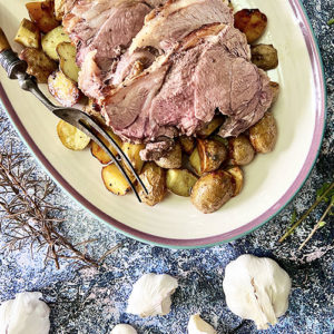 roasted lamb and lemon potatoes