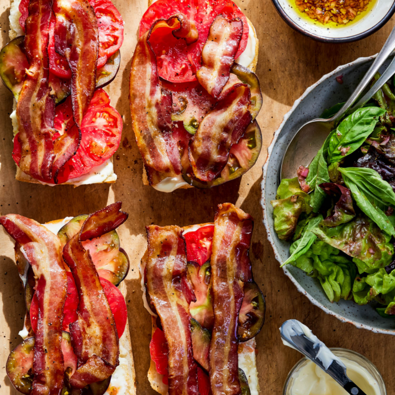 Open-faced BLT