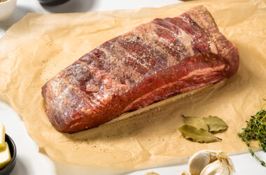 brisket on a parchment paper