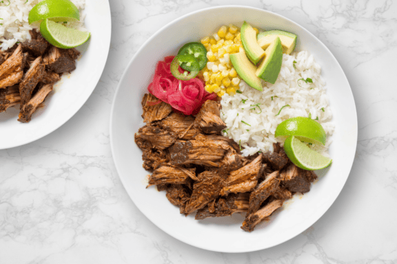 beef barbacoa on a plate