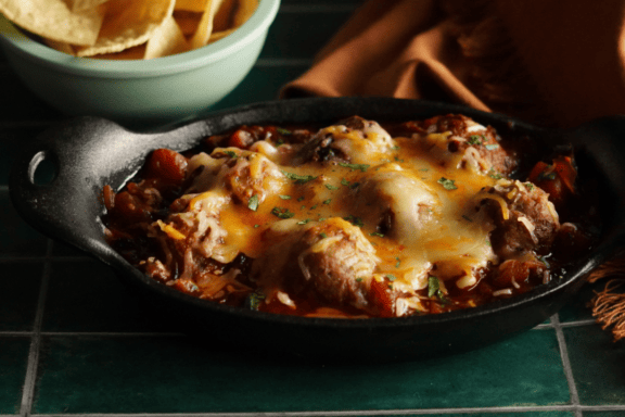 meatball skillet with sauce