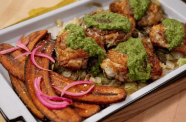 braised chicken thighs with roasted carrots