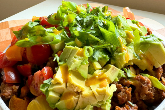 chorizo filled with vegetables pork and egg